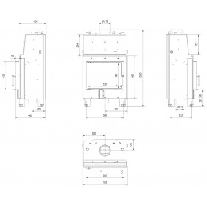 Каминная топка Kratki MBM PW 10 W