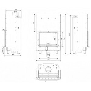 Каминная топка Kratki MBZ PW 13 G W