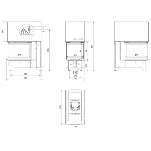 Каминная топка Kratki NBU 11 G