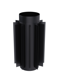 Труба-радиатор 0.5м, Kratki стальной д.150