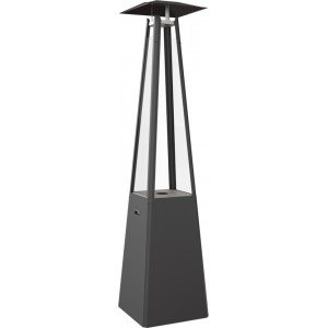 Газовый нагреватель Kratki UMBRELLA C G31 37MBAR S ZE - черный, с газовым оборудованием