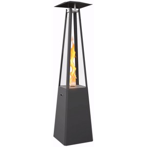 Газовый нагреватель Kratki UMBRELLA C G31 37MBAR S ZE - черный, с газовым оборудованием