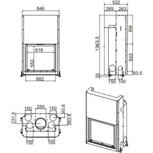 Каминная топка MCZ Forma 75