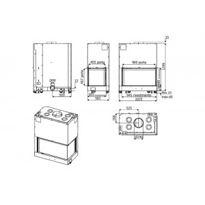 Каминная топка MCZ Forma 95 DX/SX