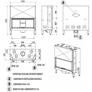Каминная топка MCZ Plasma 115