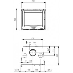 Каминная топка La Nordica Inserto 60 4.0 - Ventilato