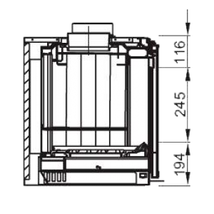 Каминная топка La Nordica Inserto 100 Crystal - Ventilato