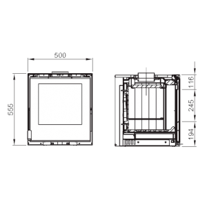 Каминная топка La Nordica Insert 50 Crystal