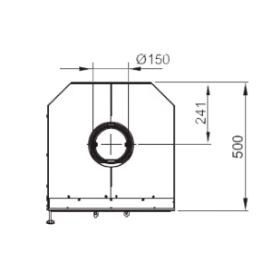 Каминная топка La Nordica Inserto 50 Verticale Crystal BII - Ventilato