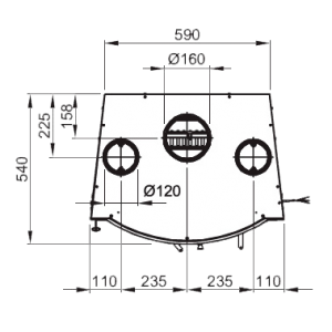 Каминная топка La Nordica Insert 70 Panorama With Fan