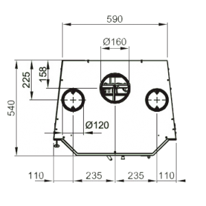 Каминная топка La Nordica Insert 70 Pryzma With Fan