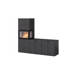 Камин Nordpeis Box Black + топка N-20U