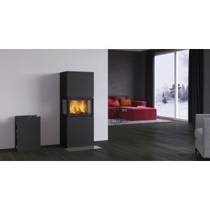 Камин Nordpeis Box Black + топка N-20U