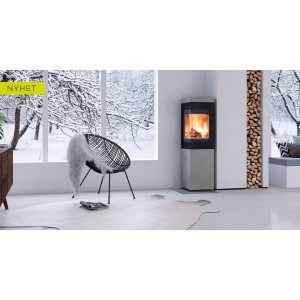 Печь-камин Nordpeis Quadro Colorado Natural, 6кВт