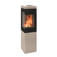 Печь-камин Nordpeis Quadro Colorado Natural, 6кВт
