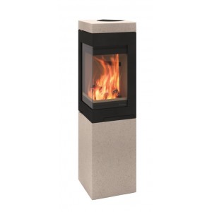 Печь-камин Nordpeis Quadro Colorado Natural, 6кВт