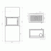 Камин Nordpeis Stockholm высокий + топка N-20F slim черная, 7кВт