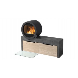 Печь-камин Nordpeis Me Bench без боковых стекол