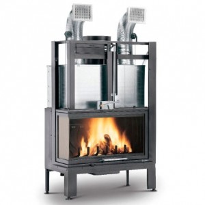 Каминная топка Palazzetti Ecomonoblocco 86 V08 SX, левая