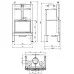 Каминная топка Palazzetti Ecomonoblocco 66 Bifacciale DX