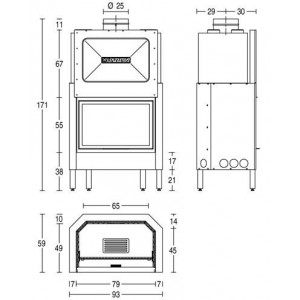 Каминная топка Piazzetta HT 610