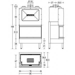 Каминная топка Piazzetta HT 700