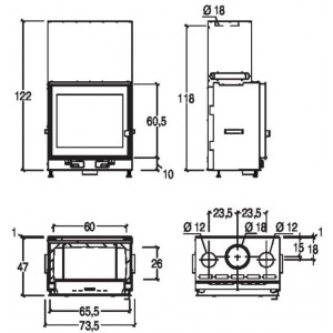 Каминная топка Piazzetta MC 65/60 Plus
