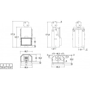 Каминная топка Piazzetta ME 70