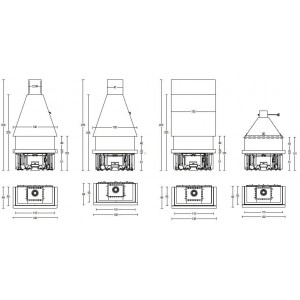 Каминная топка Piazzetta M180 R