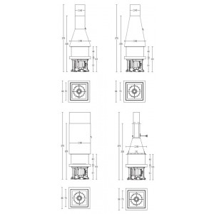 Каминная топка Piazzetta M360 Q