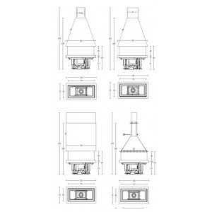 Каминная топка Piazzetta M360 R