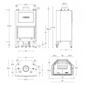 Каминная топка Piazzetta MT 610