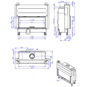 Каминная топка Romotop Heat Silent 3G L 110.50.05