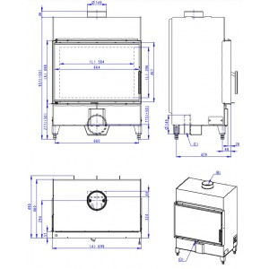 Каминная топка Romotop Heat 2G 70.50.01