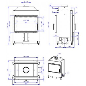 Каминная топка Romotop Heat T 3G 70.50.01