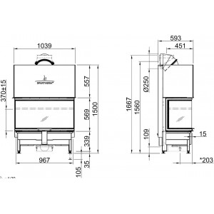 Каминная топка Spartherm Arte 3RL-100h