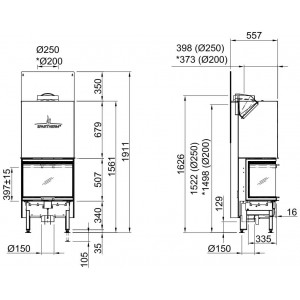 Каминная топка Spartherm Arte 3RL-60h