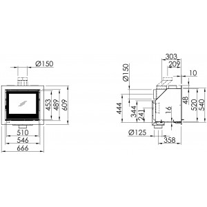 Каминная топка Spartherm Kassette S 600