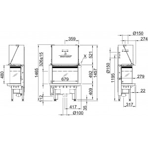 Каминная топка Spartherm Lean 3RL-70h