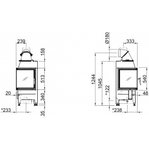 Каминная топка Spartherm Mini 2L/2R