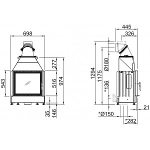 Каминная топка Spartherm Mini S