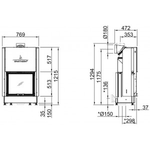 Каминная топка Spartherm Mini Sh