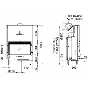 Каминная топка Spartherm Premium V-1V-87h