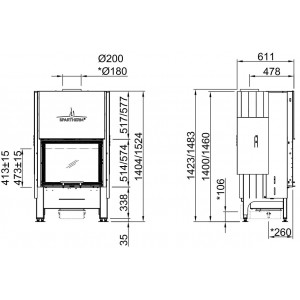 Каминная топка Spartherm Varia 1V57h