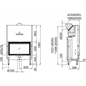 Каминная топка Spartherm Varia 1V87h