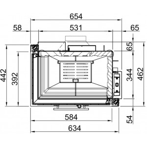 Каминная топка Spartherm Varia 2L-55h/2R-55h