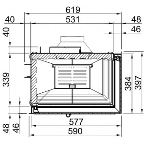Каминная топка Spartherm Varia 2L-55/2R-55