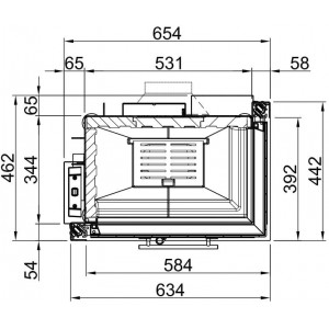 Каминная топка Spartherm Varia 2L-55h/2R-55h