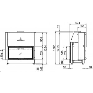 Каминная топка Spartherm Varia B-FDh