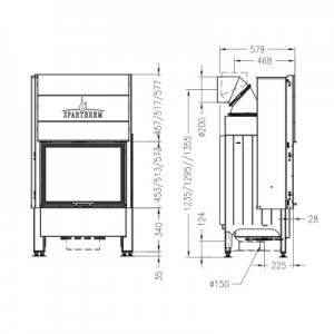 Каминная топка Spartherm Varia 1Vh 4S